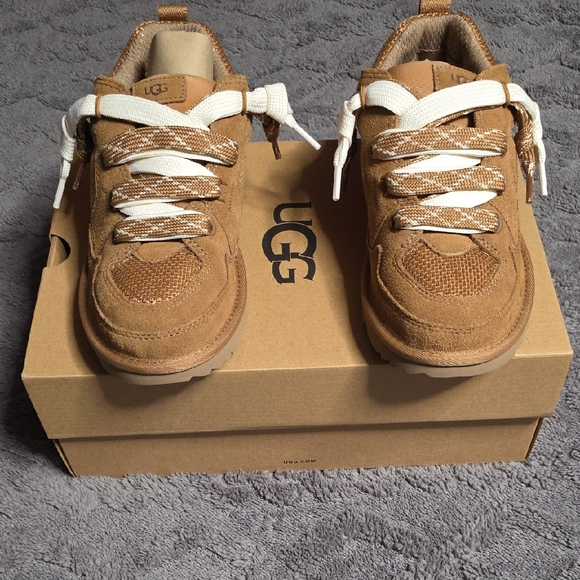 UGG Other - UGG Kid's Brown and White Sneakers